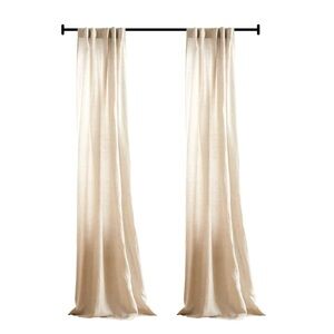 2 VTG Nate Berkus Linen Neutral Curtains